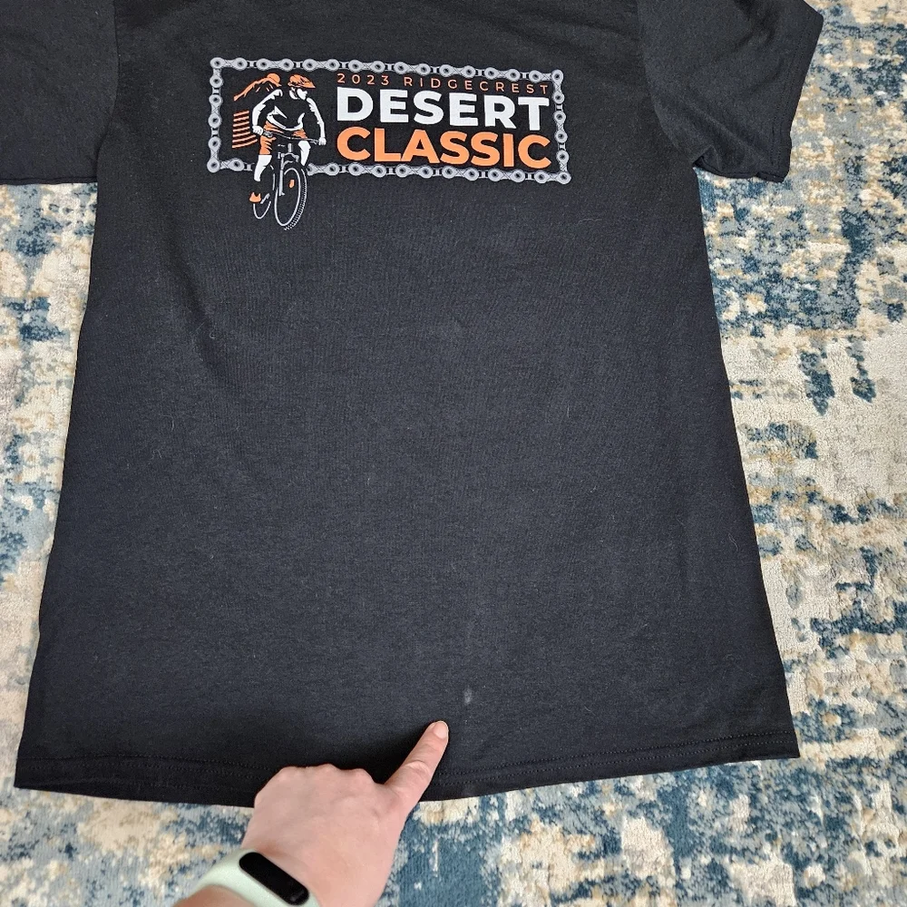 Ridgecrest Desert Classic 2023 MTB T Shirt Men’s M Black Graphic Mountain Biking